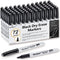 Basic Fine Tip Dry Erase Markers, Black, 72 Count Low-Odor Whiteboard Markers Bulk for Office Supplies
