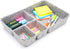 Welaxy Junk Drawer Organizer Bin with 4 Compartments, Felt Trays, 2 Dividers, Multi-Purpose Storage (Grayx2)