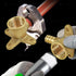 Supply Giant QYEM0012-5 PEX Barb X FIP 90 Degree Drop Ear Elbow Pipe Fitting - 1/2" X 1/2" Brass (Pack of 5)