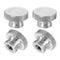 uxcell Knurled Thumb Nuts, 4Pcs M5 x D16mm Stainless Steel Round Knobs for 3D Printer Parts, Machine Tools