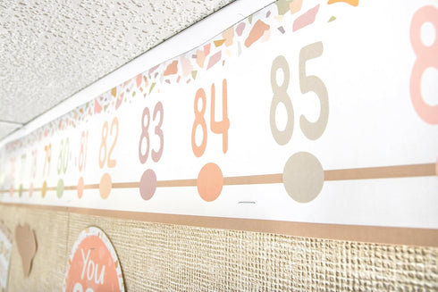 Teacher Created Resources Terrazzo Tones Bulletin Board Number Line (-20 to +120) (TCR7204)