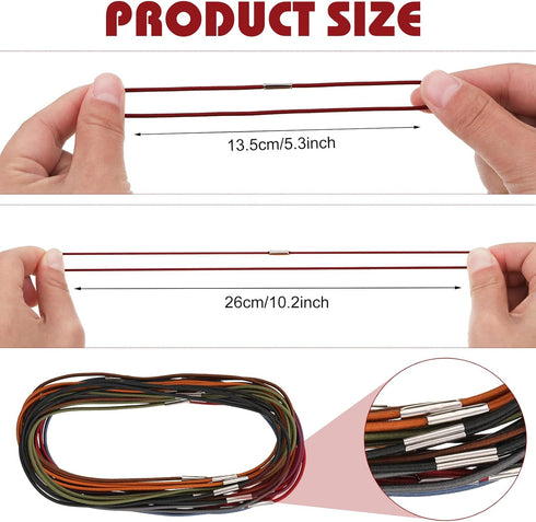 Hanaive 24 Pcs Elastic Bands for Notebook Connecting Inserts Notebook Elastic Spring Bands Replacement Refill Elastic Strap Stretchy Closure Loop for Standard Size Travel Journals Planner, 8 Colors by Hanaive