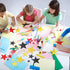 Ctosree 256 Pieces Glitter Star Cutouts, Paper Stars Decorations for Bulletin Board Classroom Movie Night Party Decor