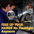 1 LOUISWARE LED Flashlight Gloves, Unique Gift for Men Dad Father Husband Birthday Stuff, Cool Stretchy Fingerless