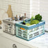 UShioart 20L Collapsible Crate Milk Crates for Storage Plastic shopping basket for Kitchen Bathroom (White)