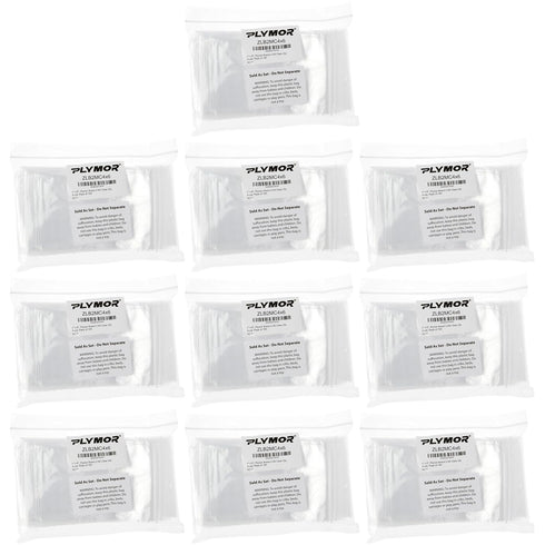 Plymor 4" x 6" Zipper Reclosable Plastic Bags, 2 Mil (Case of 1,000)