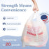 1000 Count 11.5" 6.5" 21", IUI Thank You T-Shirt Plastic Bags, White Grocery Bags with Handles, x x Retail Shopping