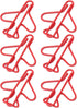 Office Paper Clips - Airplane Shaped for Scrapbooking, Plating Process, Red