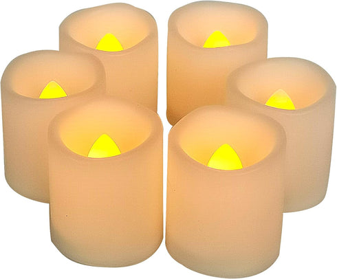CANDLE CHOICE Battery Operated Flameless Votive Candles Small Bright Flickering LED Candle