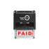 Imprint 360 AS-IMP1027 Heavy Duty Commercial Quality Self-Inking Rubber Stamp - Red Ink, 9/16" x 1-1/2" Impression