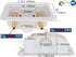 1/2-inch Hammer WHK Washing Machine Outlet Box,Pex Laundry Box Washer Wall Box With Drain Recessed Water Valve Box