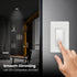 A19 Bulbs, 60W GU24 Dimmable, 4000K 800 90+ 25,000-Hour OM60DM/940CA/GU24/4, 4-Pack Feit Electric LED Light Equivalent