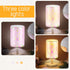 Tujoe Princess Lamps Pink Castle Fabric Nightstand Table Lamp Bedside Decor for Girl Kids Gift Reading Bedroom Living