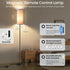 Dimmable 10W 900LM Bulb 3000K-6500K, H06LD05W1 Gray Floor Lamp for Living Room with Remote and Foot Switch, Corner