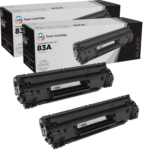 LD Products Compatible Toner Cartridge Replacement for HP 83A CF283A (Black, 2-Pack) for HP Laserjet Pro M225dw M201dw