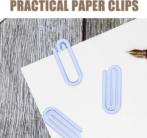 SEWACC 60 Pcs Paper Clips Large Plastic Office Clips Paper Clips for Paperwork Office School Paperwork by SEWACC