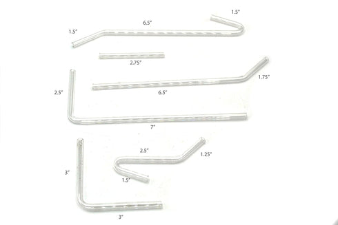 EISCO Glass Delivery Tubes - Set of 6 - Borosilicate