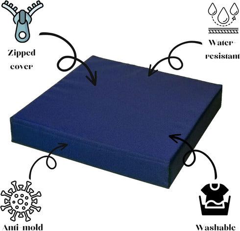 Generic 16" 18" (40 45 cm) Garden seat Cushions x x Thick Waterproof Soft & Comfortablewith Removable Cover - High