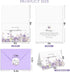 Set 50, 4x6In Funeral Thank You Cards with Envelopes, of Purple Watercolor Butterfly Floral Design Message Inside