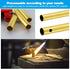 Brass Tube Tubing Set, 1mm to 4mm OD x 0.2mm Wall Thickness, 300mm Length, 14 Pieces