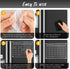DIYMAG Magnetic Acrylic Dry Erase Calendar for Fridge, Clear Monthly Planner Menu with 3 Highlight Markers,