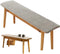 Temeemeg Bench Cushions, 59x16in Soft Corduroy Bench Cushion with Non-Slip Bottom and Ties,