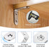 30Pcs 3Sizes 80Pcs (0.79x0.79inch 1x1inch 1.57x1.57inch) YY025-S Silver L Corner Brackets for Wood Angle L Shelf