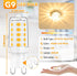 G9 Bulb Dimmable, 3000K, 40W T4 4W Bulbs 400LM, 6 Pack MAXvolador LED Soft White Halogen Equivalent, Bi Pin Base Light