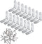 Onwon 40 x 40mm Corner Brace, 16 Pieces Stainless Steel L Shaped Angle Bracket with 64 Screws Fastener Joints