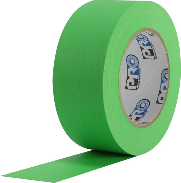 ProTapes Colored Crepe Paper Masking Tape, 60 yds x 2" Width, Light Green (Pack of 1)