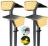 DEALGADGETS Solar Spot Lights Outdoor, IP65 Waterproof 44 LED Landscape Spotlights, Solar Powered
