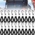 20 PCS Black Glove Clips for Work - Safety Holder Clips for Construction Guard Labor