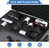 Storystore Polyurethane Foam Sheet, 4 Pcs Black Foam Inserts for Cases Packing Padding, Toolbox, Camera Storage (12 x