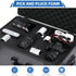 Storystore Polyurethane Foam Sheet, 4 Pcs Black Foam Inserts for Cases, Toolbox, Camera Storage, Game Box