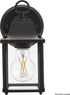 E26 Bulb Maxxima Porch Lantern Outdoor Wall Light with Clear Glass, Patio or Porch Sconce Fixture for Exterior