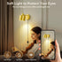 Dimmable 350 Stairway((Bulb Lightess Plug in Wall Sconce with Switch, Wall Lamp Plug in Rotatable, Gold Wall Mounted