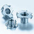 Wensilon 1/4 20 (100 T-Nuts * pcs), zinc Plated Steel, for Wood, Climbing Holds and cabinets