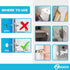 Neoera Door Stopper Wall Protector (4 Pack) - 3.15" Rubber Door Handle Bumper with Self Adhesive Sticker