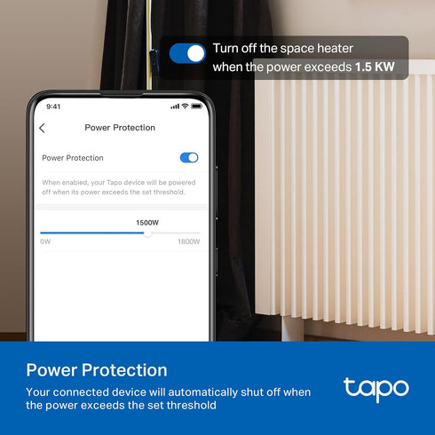 TP-Link Tapo Wi-Fi Smart Plug, Energy Monitoring, Compatible with Alexa & Google Home, 2.4G Wi-Fi Only, Tapo P115