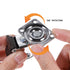 5pcs 1 Inch NUOBESTY TPR Swivel Stem Casters Grey Silent Replacement Wheels for Furniture Cart Rolling Industrial Use