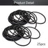 Othmro 25pcs Nitrile Rubber O-Rings, 1.5mm Wire Dia, 44mm OD for Oil or Air Sealing