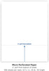 PrintWorks Professional 3" Perforated Paper, 500 Sheets, 20 lb, White (04167) by PrintWorks