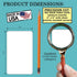 Gionello 100 3x5 Unruled Index Cards Blank White Heavy Rounded Corners -Study Note Cards, DIY Flash Cards, Message