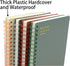 Yansanido Spiral Notebook, 8 Pcs A6 Size, 4 Color Thick Plastic Hardcover, 80 Sheets Journal for School and Office
