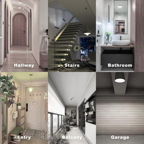 ORALUCE Motion Sensor Light Bulbs Indoor Outdoor 60 Watt Equivalent, A19 E26 9W Motion Activated LED Bulb 6000K Cool