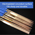 ATOPLEE Mini Diamond Needle File Set - 10pcs 3x140mm Titanium Coated Files for Metal Glass Wood
