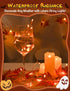 cshare 9.8ft 30LED Halloween String Lights Battery Operated With Timer - Orange Waterproof Lights for Outside