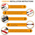 SVAAR 4/0 Gauge Butt Splice Connectors, 6 PCS Non-Insulated Crimp Wire Butt Connectors with 6 PCS Heat Shrink Tube