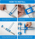 Cabinet Hardware Jig, Punch Locator Drill Guide for Installation of Handles and Knobs on Doors