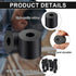 Rubber Spacer 1 Inch OD x 3/8 Inch ID x 1 Inch Thickness, Anti Vibration Neoprene Rubber Cylinder for Home Hardware (20